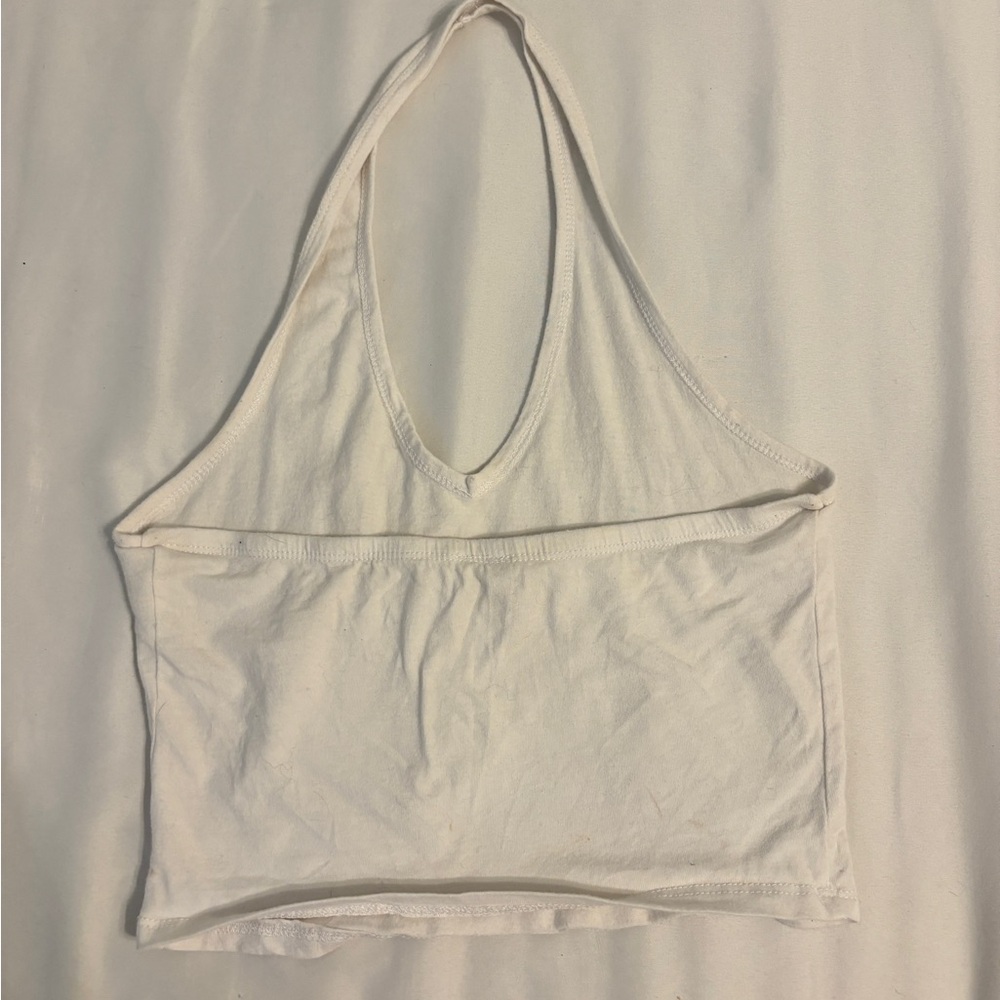 White halter top